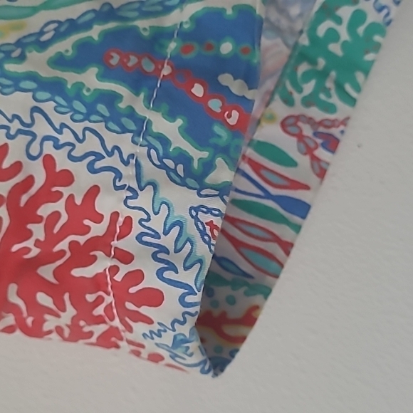 Lilly Pulitzer Callahan Shorts Multi Let Minnow Coral Blue Size 0 - Picture 9 of 15
